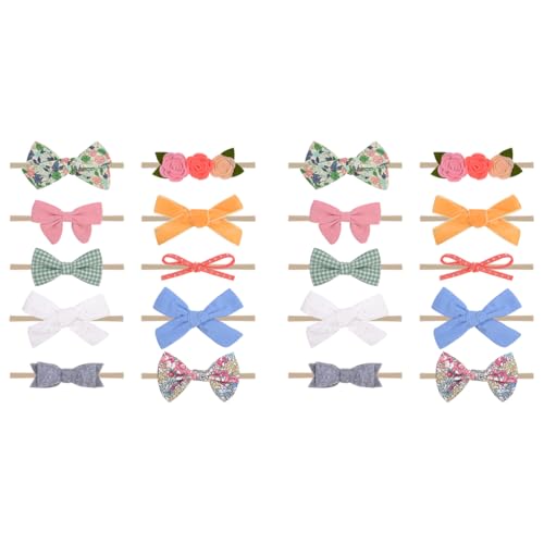PALAY® Baby Girl Headbands and Hair Bows Nylon 10 Pack Hair Accessories for Newborn 2PCS PALAY® Baby Girl Headbands and Hair Bows Nylon 10 Pack Hair Accessories for Newborn 2PCS